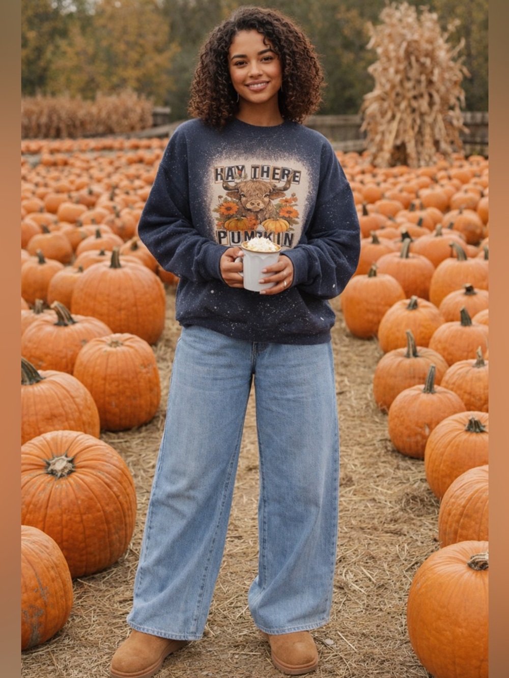 "Hay There Pumpkin sweater